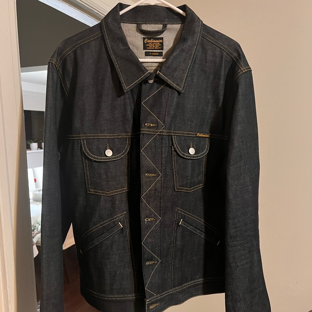 Civilianaire 5 Pocket 13.5 oz Japanese Denim Ranch Jacket -  XL.